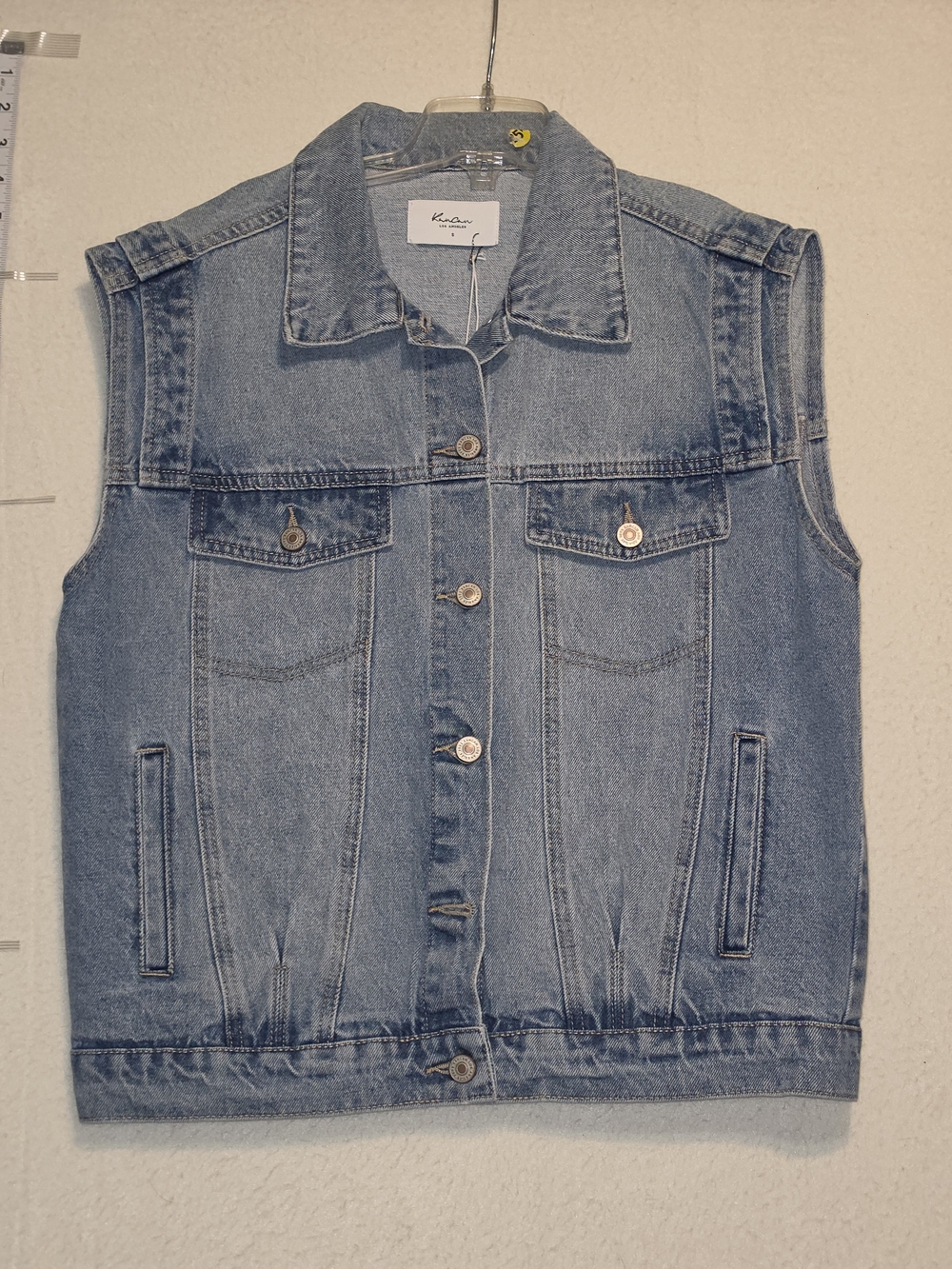 KanCan Light Blue Denim Sleeveless Vest